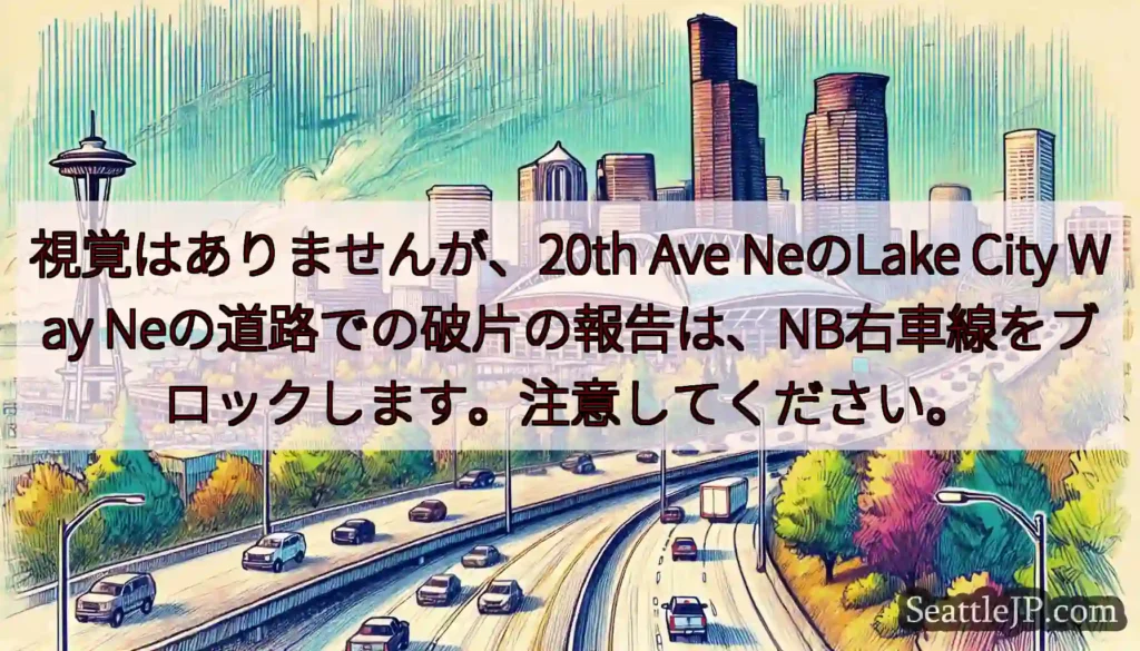 視覚はありませんが、20th Ave NeのLake City Way