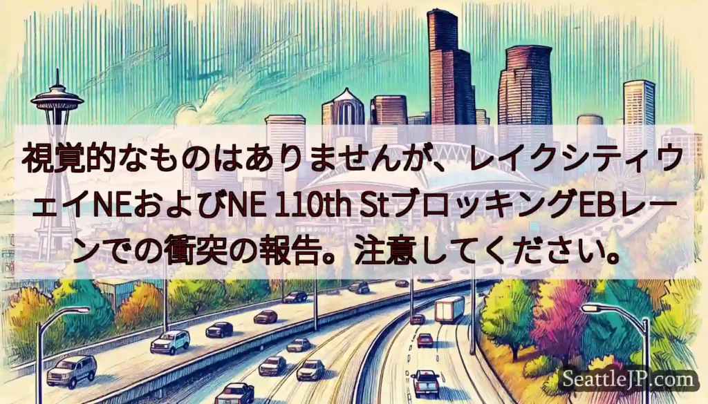 視覚的なものはありませんが、レイクシティウェイNEおよびNE 110th