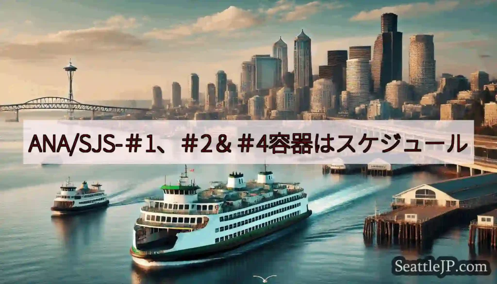 ANA/SJS-＃1、＃2＆＃4容器はスケジュールhttps://wsdot.com/ferries