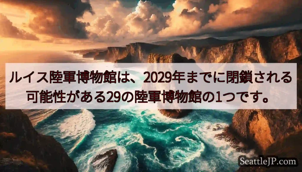 ルイス陸軍博物館は、2029年までに閉鎖される可能性がある29の陸軍博物館の1つです。
