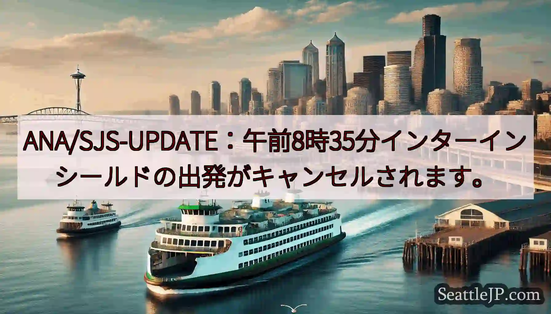 ANA/SJS-UPDATE：午前8時35分インターインシールドの出発がキャンセルされます。http