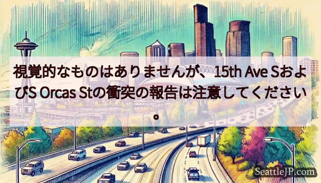 視覚的なものはありませんが、15th Ave SおよびS Orcas