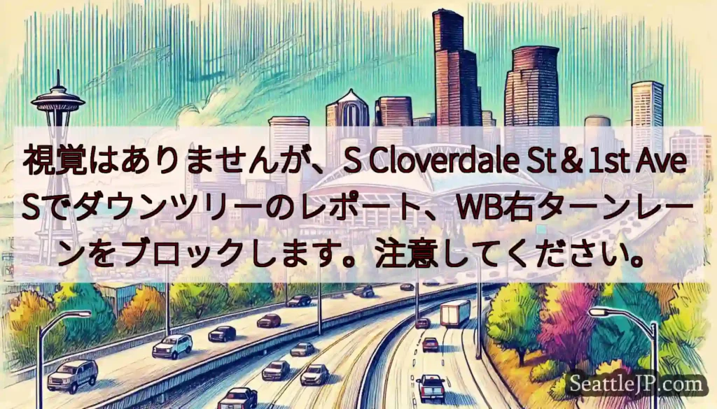 視覚はありませんが、S Cloverdale St&1st Ave