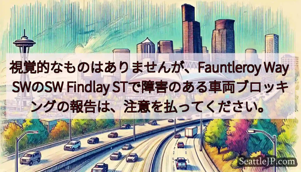 視覚的なものはありませんが、Fauntleroy Way SWのSW Findlay