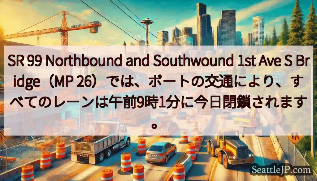SR 99 Northbound and Southwound 1st Ave S