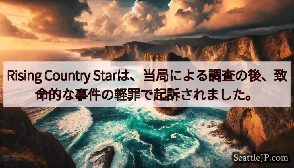 Rising Country Starは、当局による調査の後、致命的な事件の軽罪で起訴されました。