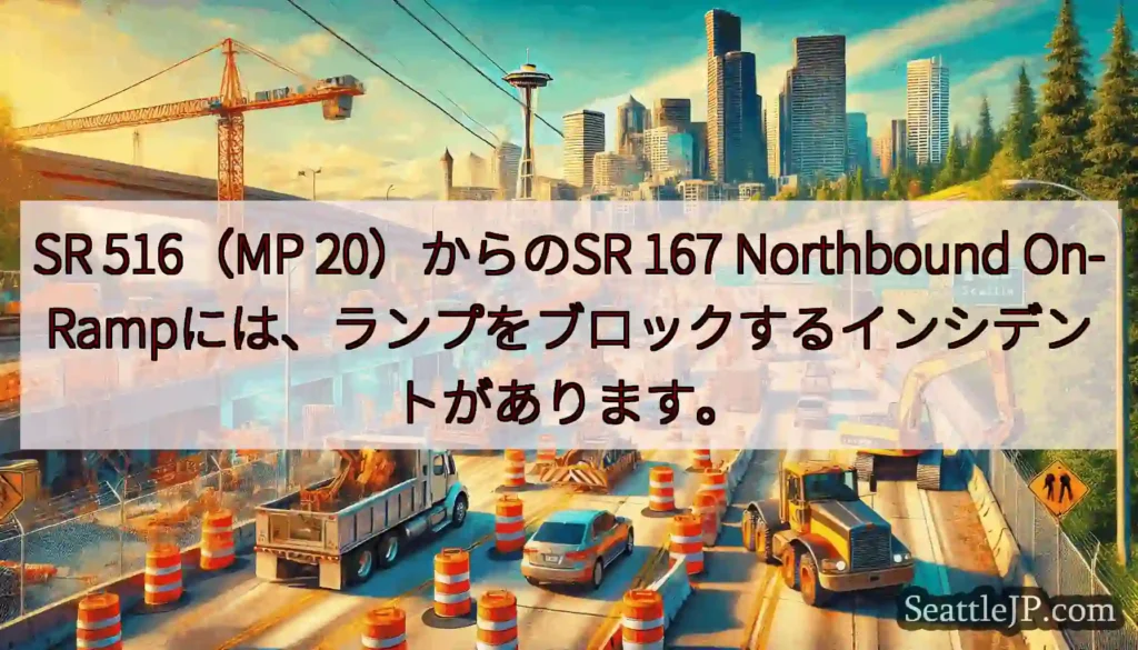 SR 516（MP 20）からのSR 167 Northbound