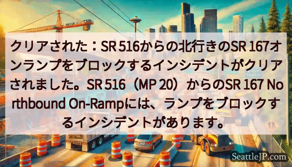 クリアされた：SR 516からの北行きのSR