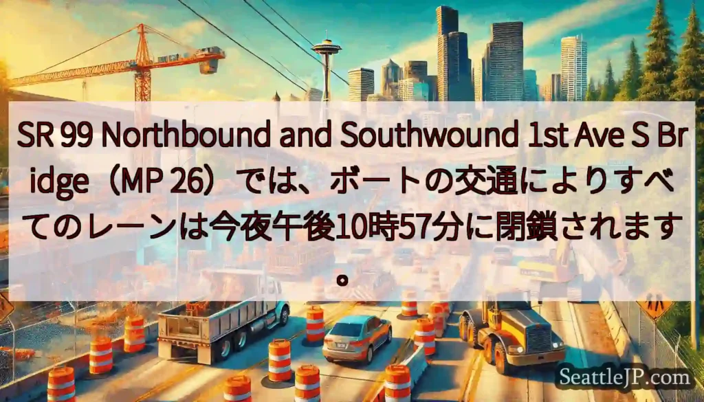 SR 99 Northbound and Southwound 1st Ave S