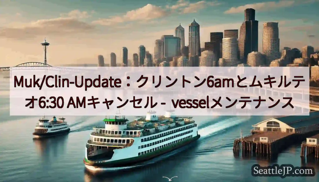 Muk/Clin-Update：クリントン6amとムキルテオ6:30 AMキャンセル -