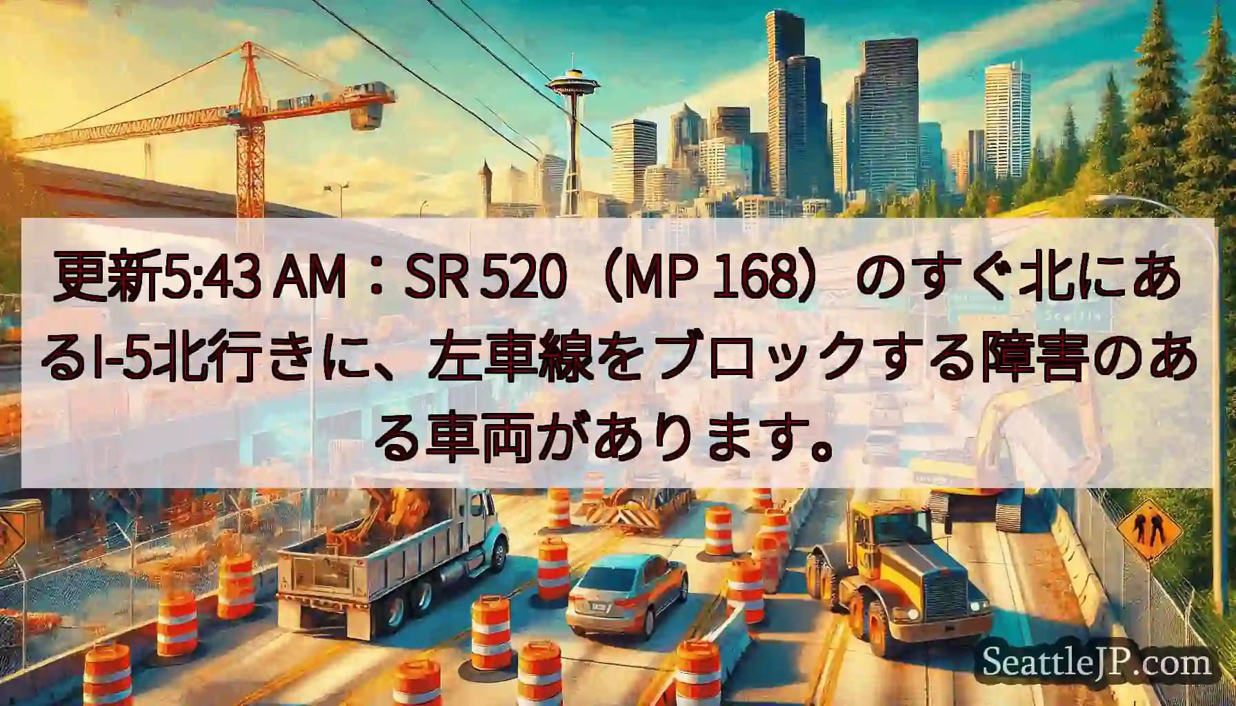 更新5:43 AM：SR 520（MP