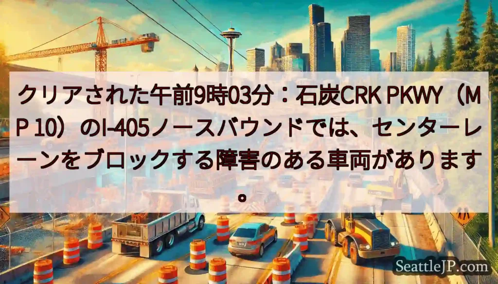 クリアされた午前9時03分：石炭CRK PKWY（MP
