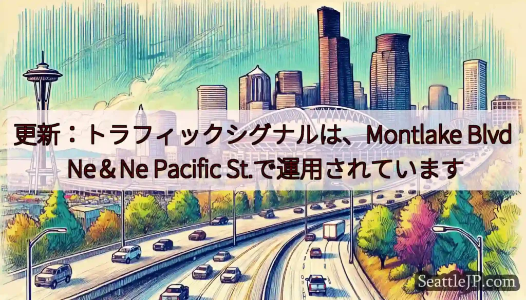 更新：トラフィックシグナルは、Montlake Blvd Ne＆Ne Pacific