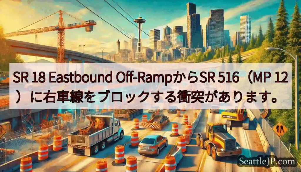 SR 18 Eastbound Off-RampからSR 516（MP