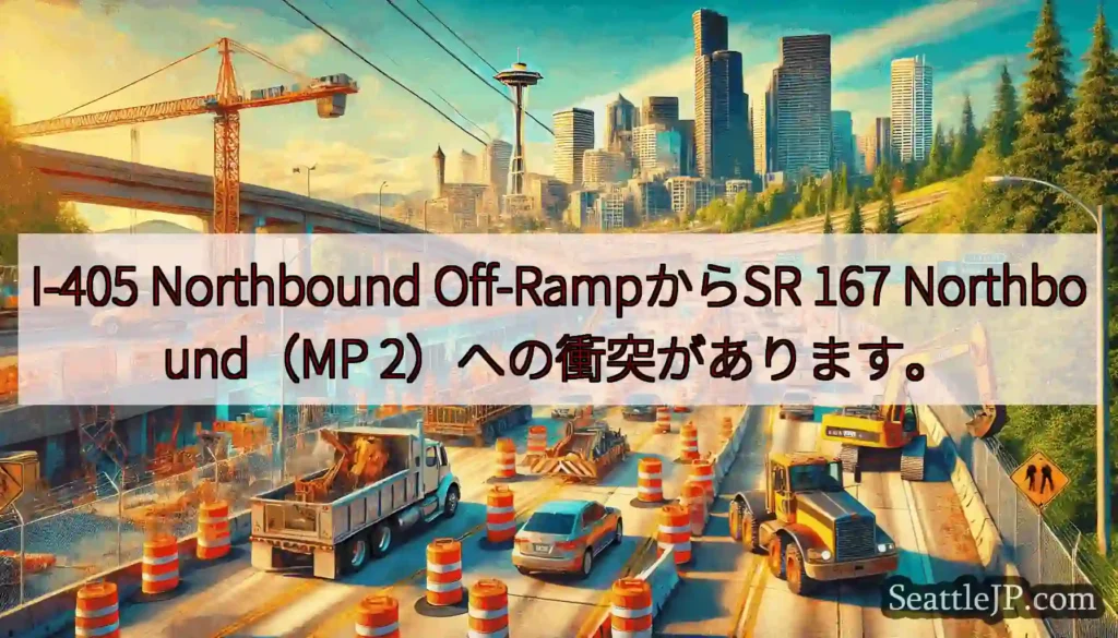 I-405 Northbound Off-RampからSR 167 Northbound（MP