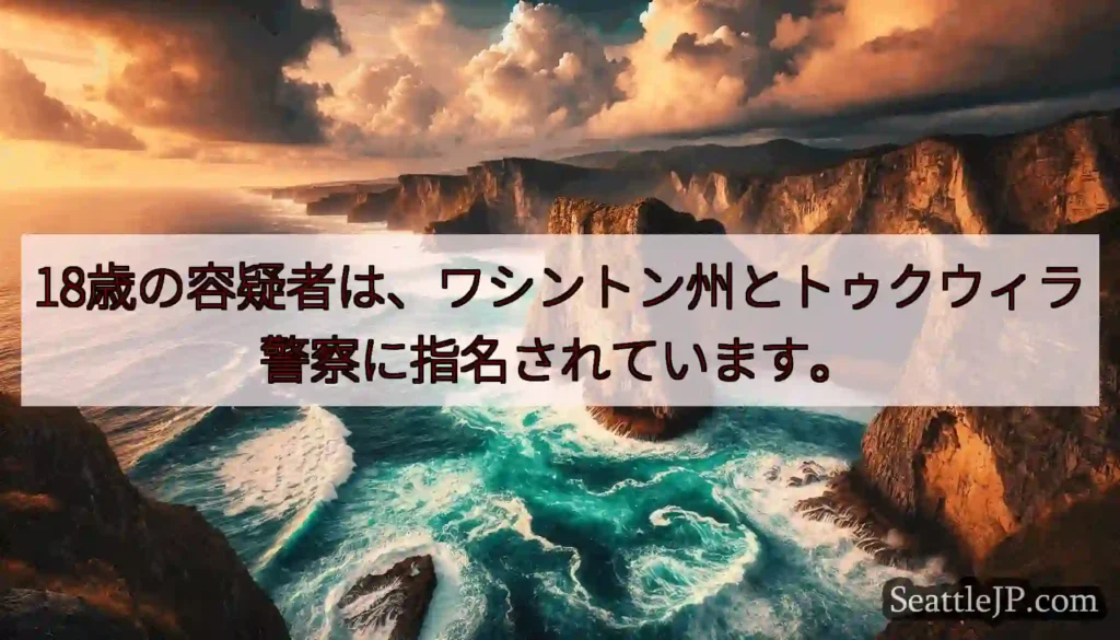 18歳の容疑者は、ワシントン州とトゥクウィラ警察に指名されています。