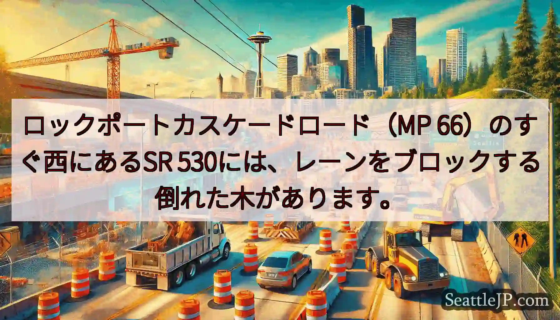 ロックポートカスケードロード（MP 66）のすぐ西にあるSR