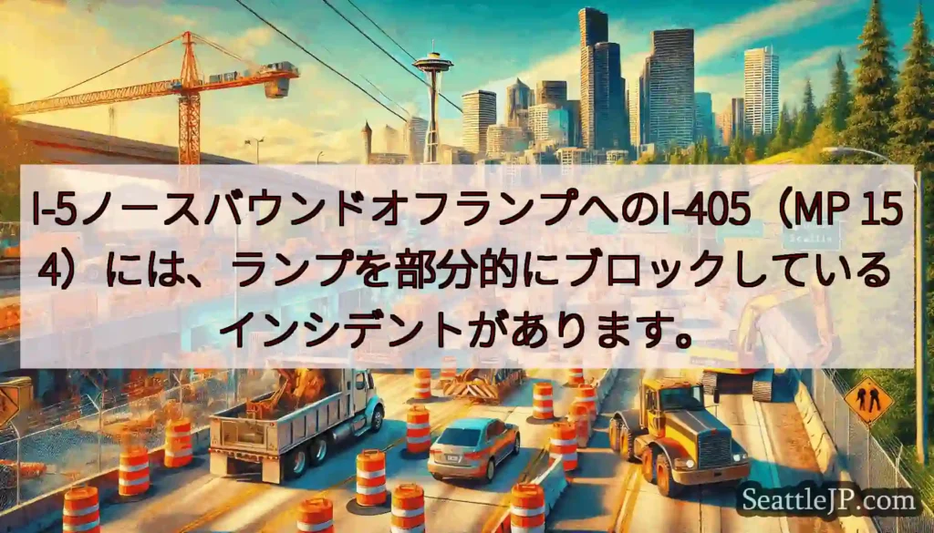 I-5ノースバウンドオフランプへのI-405（MP