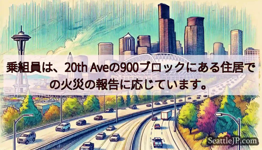 乗組員は、20th Aveの900ブロックにある住居での火災の報告に応じています。