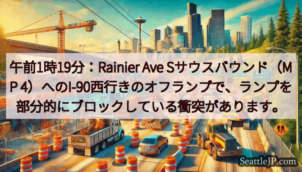 午前1時19分：Rainier Ave Sサウスバウンド（MP