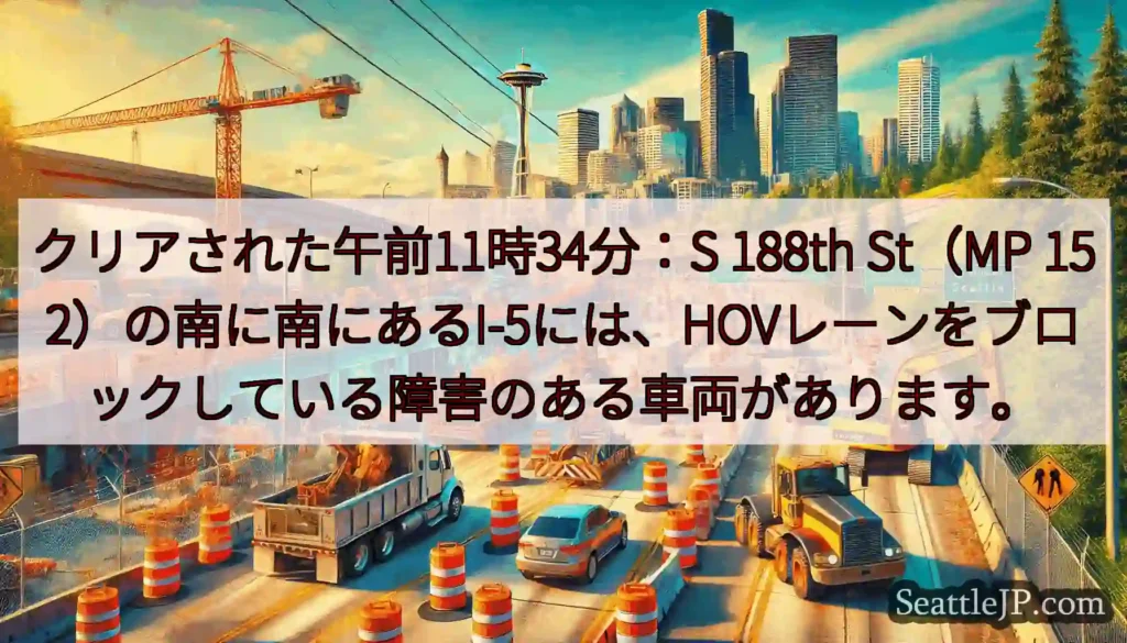 クリアされた午前11時34分：S 188th St（MP