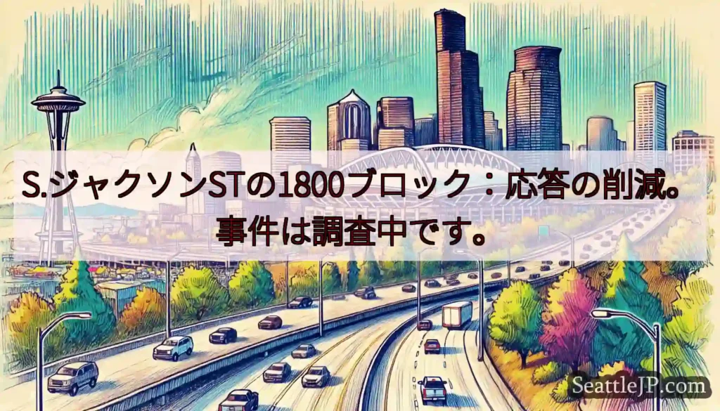 S.ジャクソンSTの1800ブロック：応答の削減。事件は調査中です。