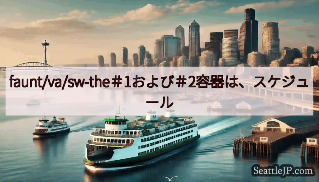 faunt/va/sw-the＃1および＃2容器は、スケジュールhttps://wsdot.com/