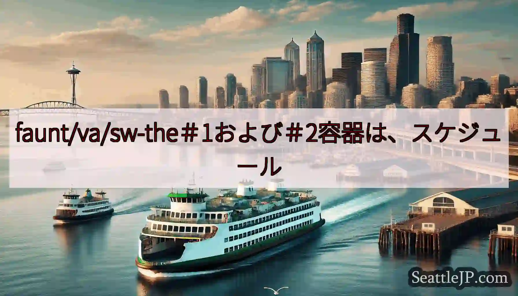 faunt/va/sw-the＃1および＃2容器は、スケジュールhttps://wsdot.com/