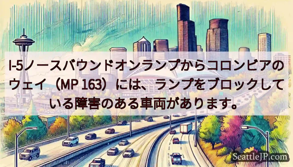 I-5ノースバウンドオンランプからコロンビアのウェイ（MP