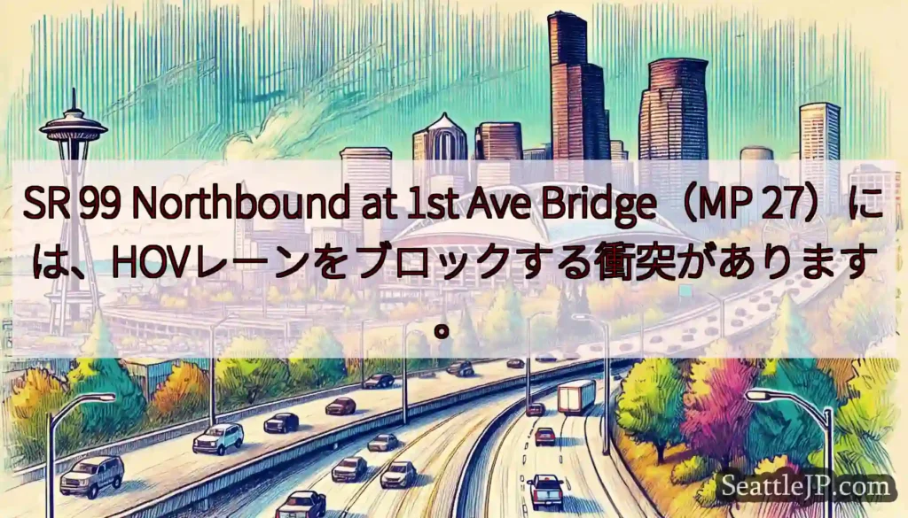 SR 99 Northbound at 1st Ave Bridge（MP