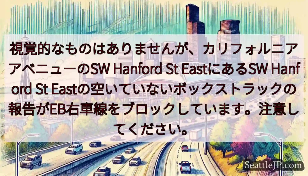 視覚的なものはありませんが、カリフォルニアアベニューのSW Hanford St