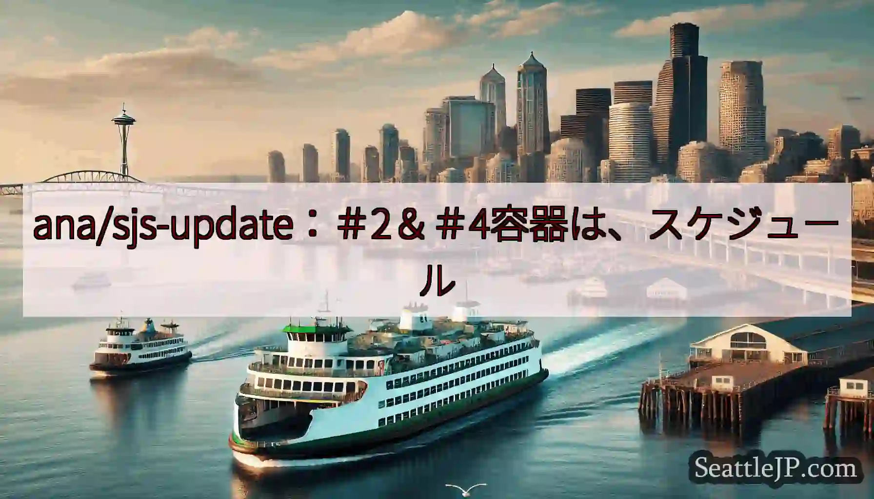 ana/sjs-update：＃2＆＃4容器は、スケジュールhttps://wsdot.com/fe
