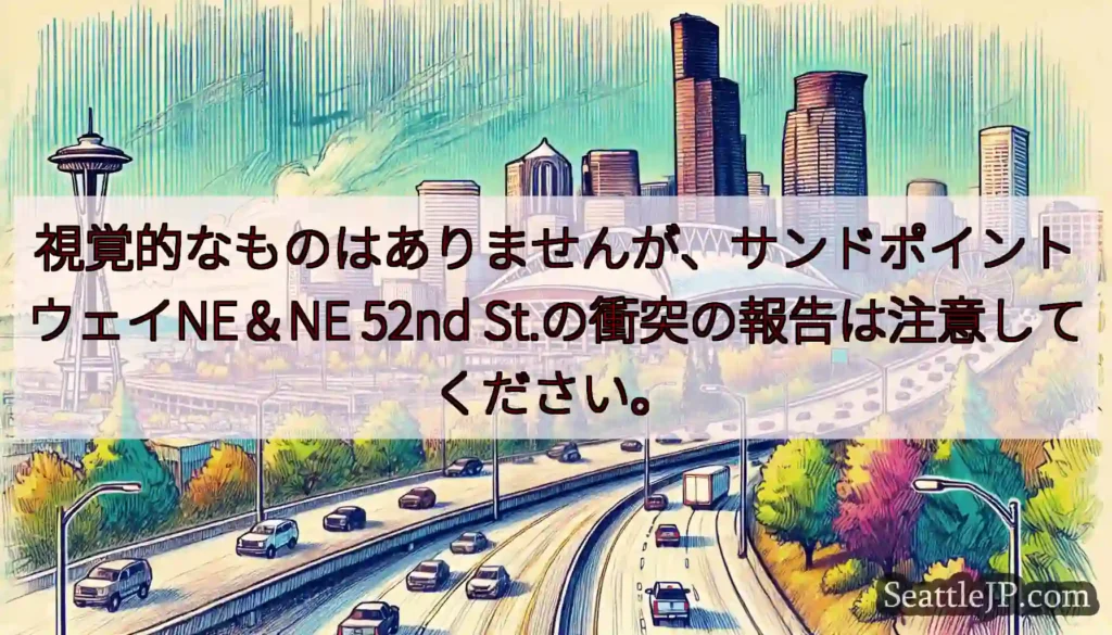 視覚的なものはありませんが、サンドポイントウェイNE＆NE 52nd