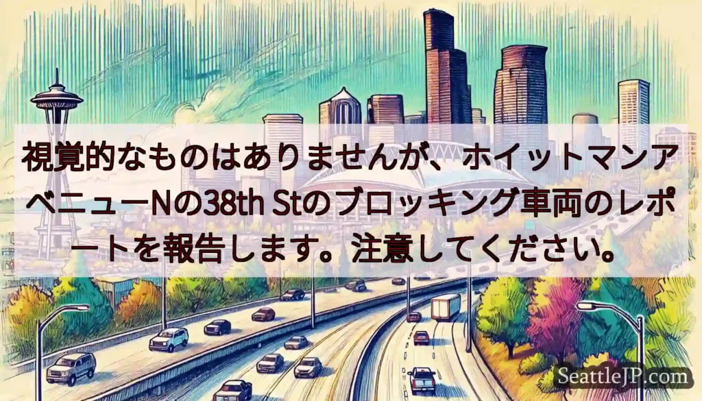 視覚的なものはありませんが、ホイットマンアベニューNの38th