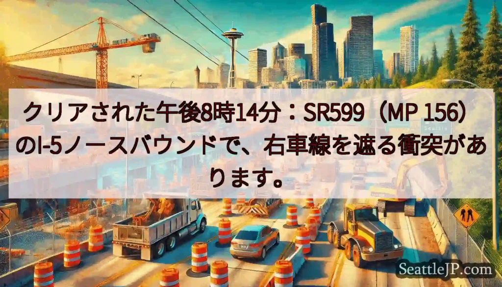 クリアされた午後8時14分：SR599（MP