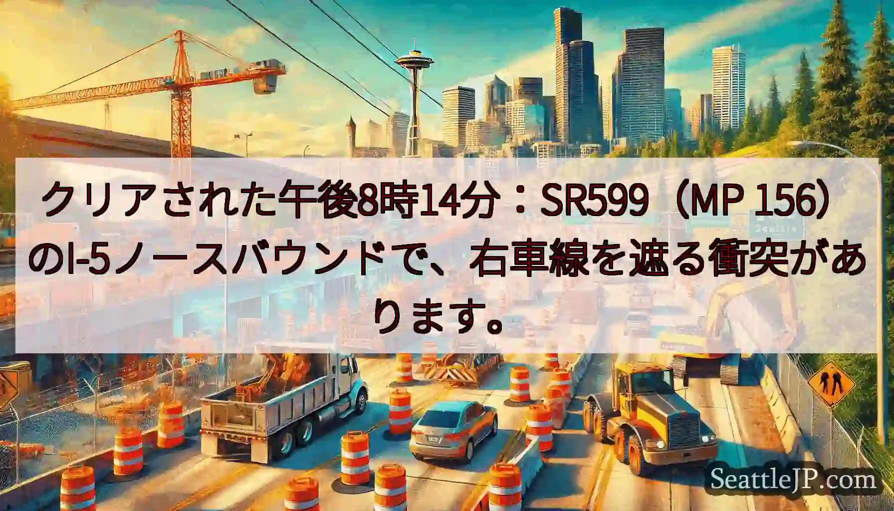 クリアされた午後8時14分：SR599（MP