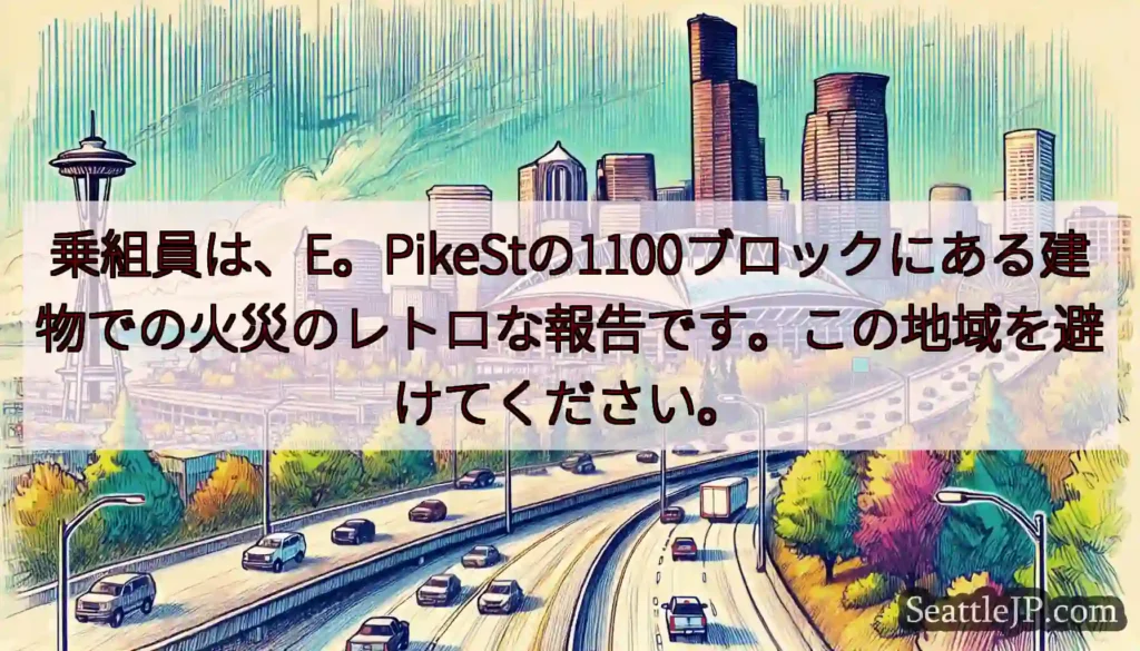 乗組員は、E。PikeStの1100ブロックにある建物での火災のレトロな報告です。この地域を避けてく