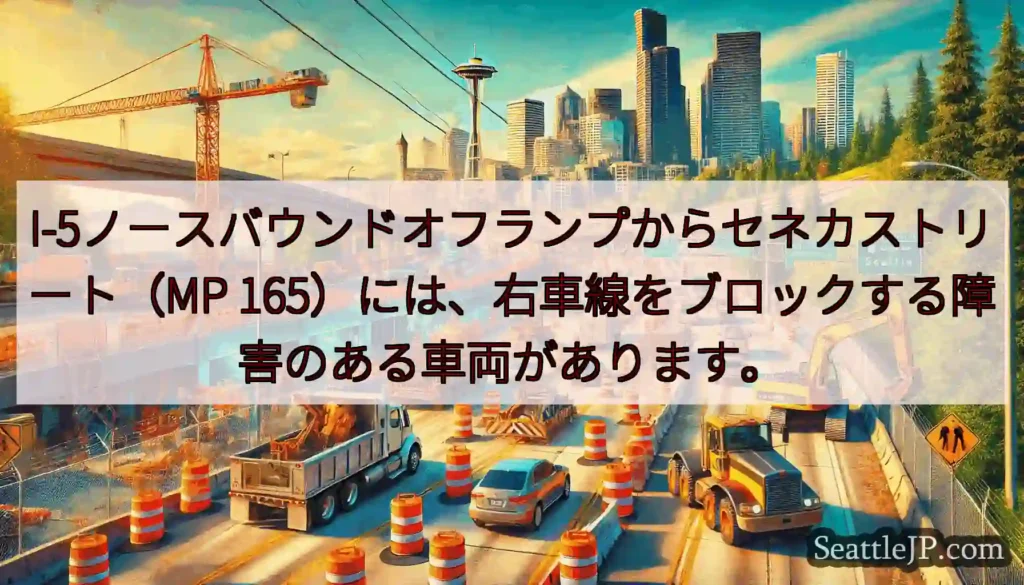 I-5ノースバウンドオフランプからセネカストリート（MP