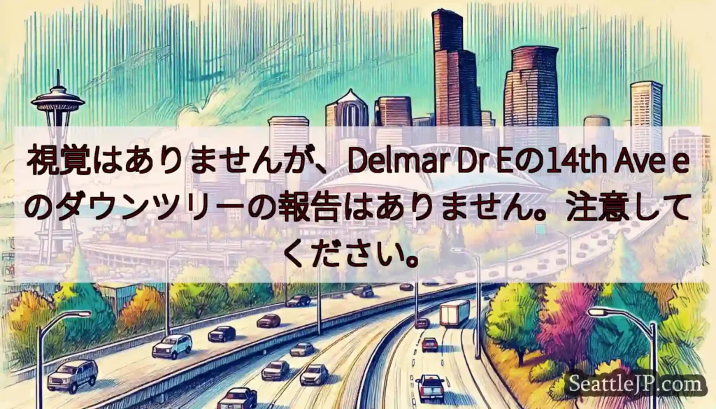 視覚はありませんが、Delmar Dr Eの14th Ave