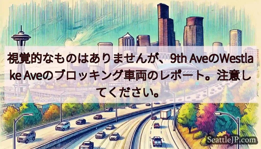 視覚的なものはありませんが、9th AveのWestlake