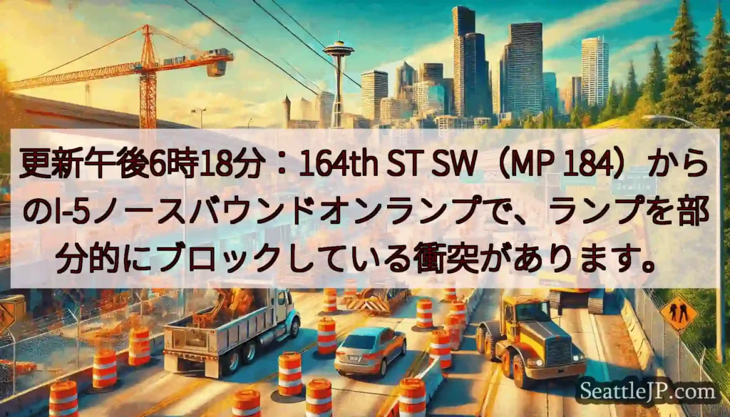 更新午後6時18分：164th ST SW（MP