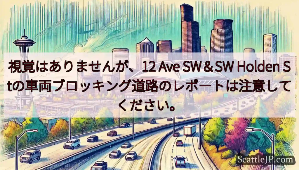 視覚はありませんが、12 Ave SW＆SW Holden