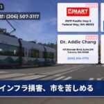 インフラ損害、市を苦しめる