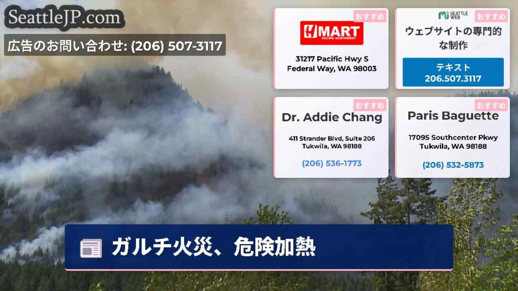 ガルチ火災、危険加熱