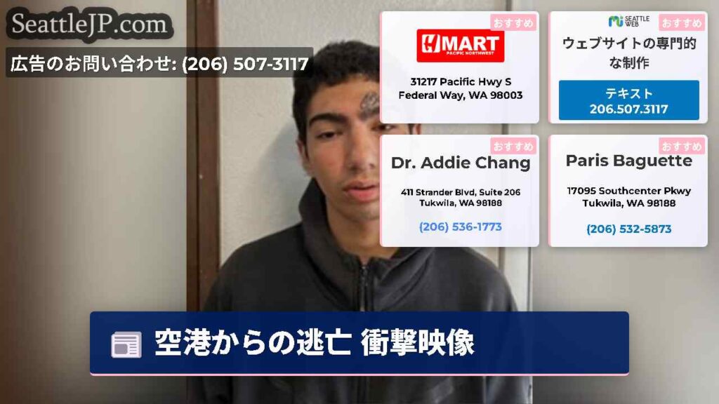 空港からの逃亡 衝撃映像