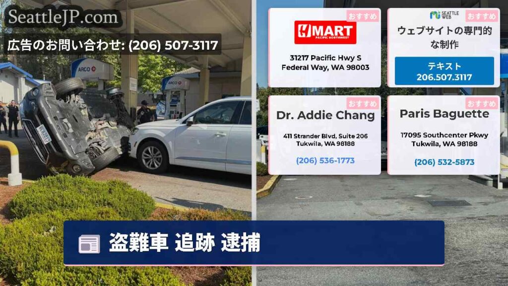 盗難車 追跡 逮捕