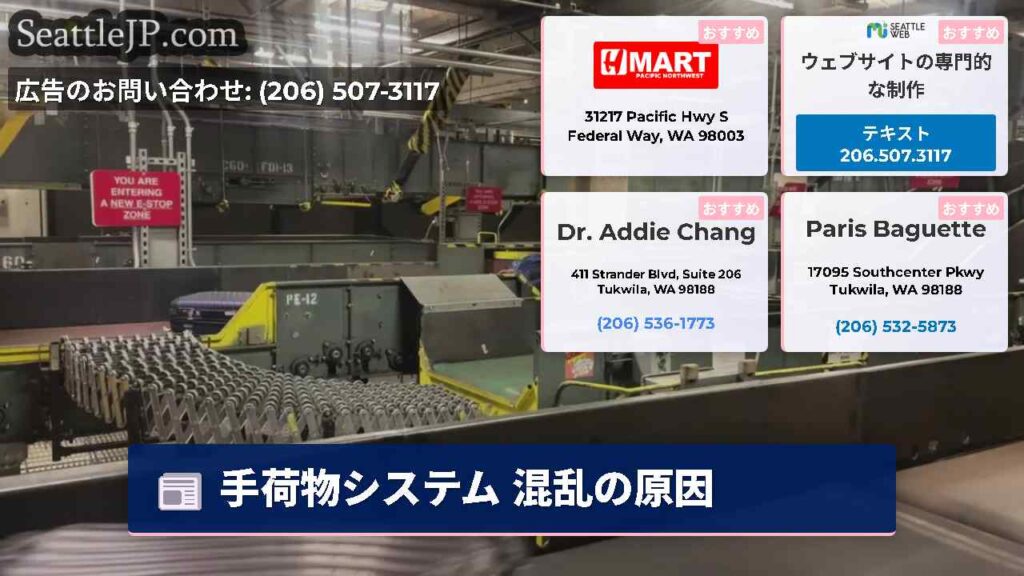 手荷物システム 混乱の原因