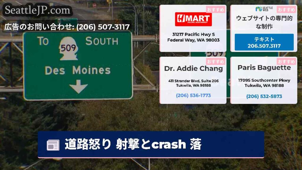 道路怒り 射撃とcrash 落