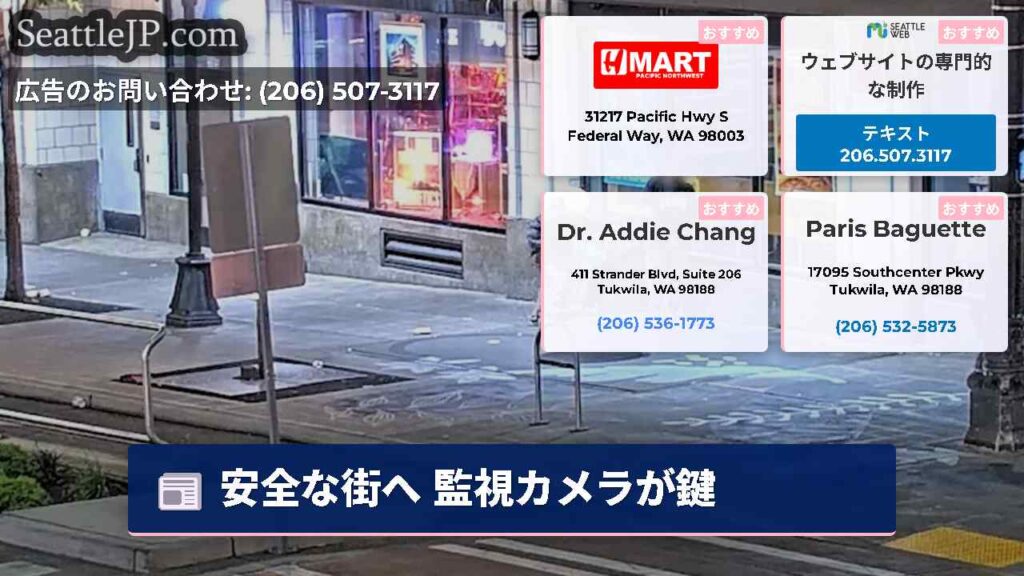 安全な街へ 監視カメラが鍵