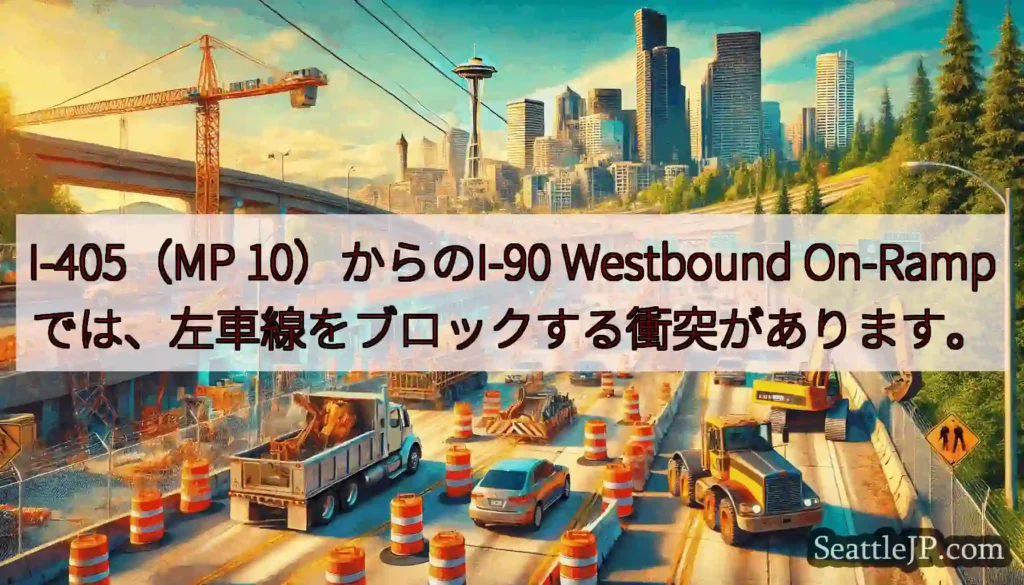 I-405（MP 10）からのI-90 Westbound